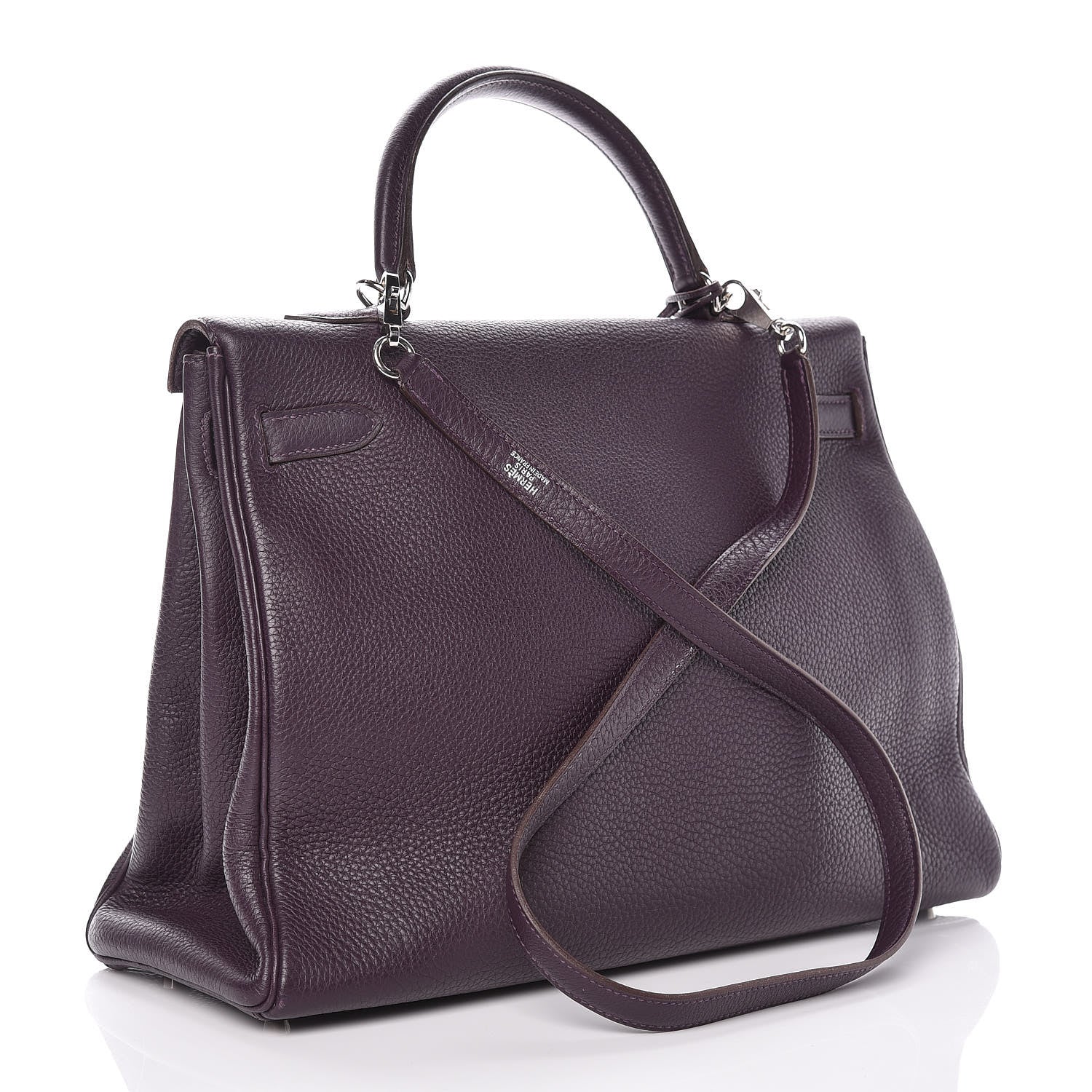 Hermes Togo Kelly Retourne 35 Raisin 4 of 51