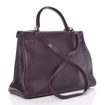 Hermes Togo Kelly Retourne 35 Raisin 4 of 51