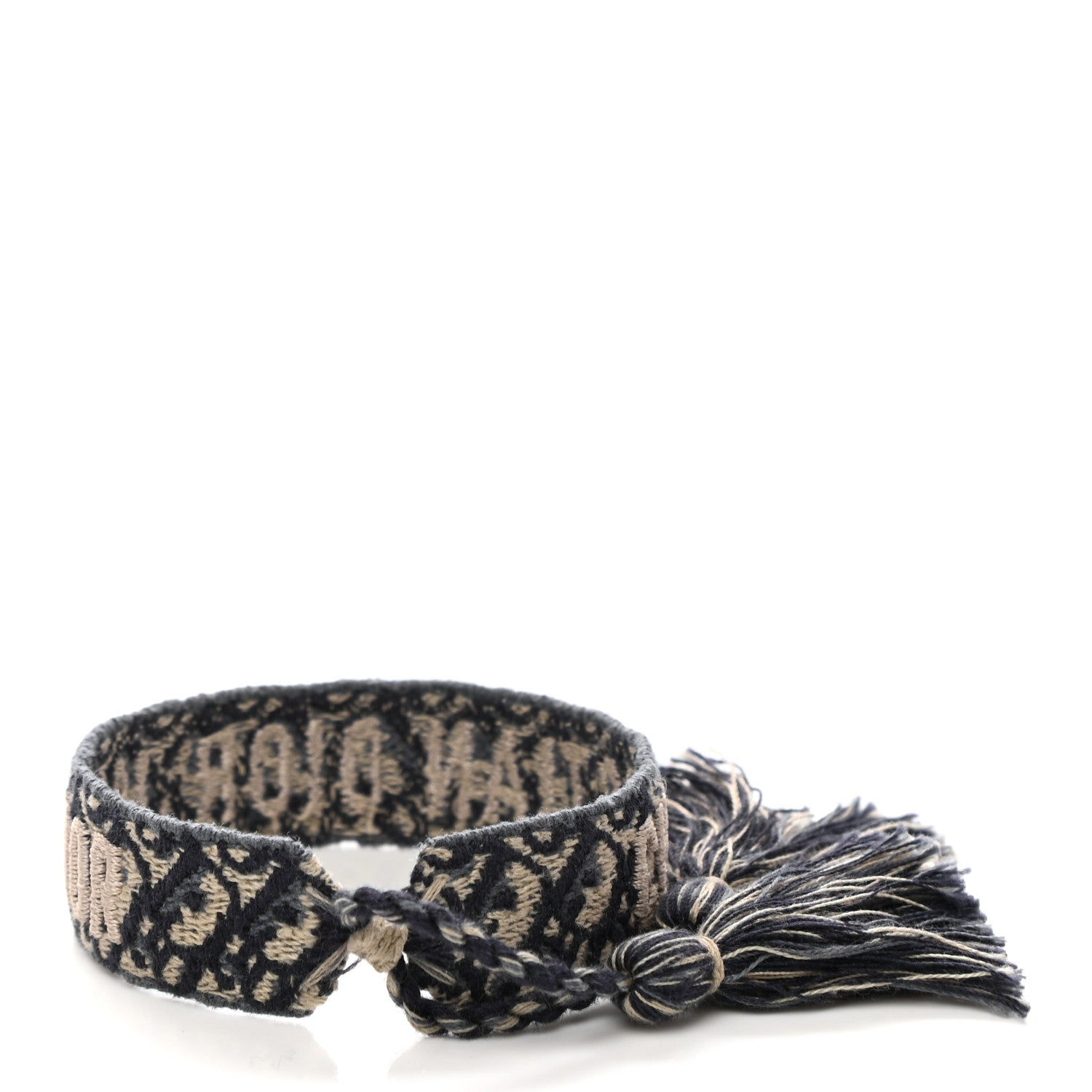 Christian Dior Woven Cotton J'Adior Friendship Bracelet Navy 3 of 4