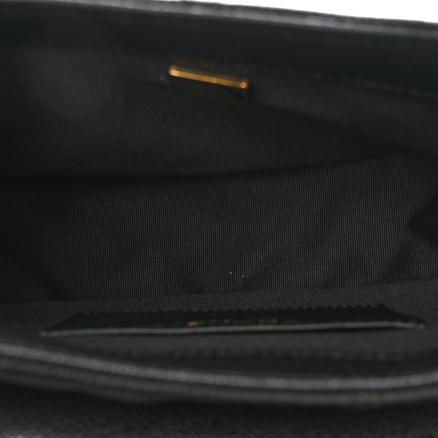 Caviar Quilted Small Messenger Flap Black