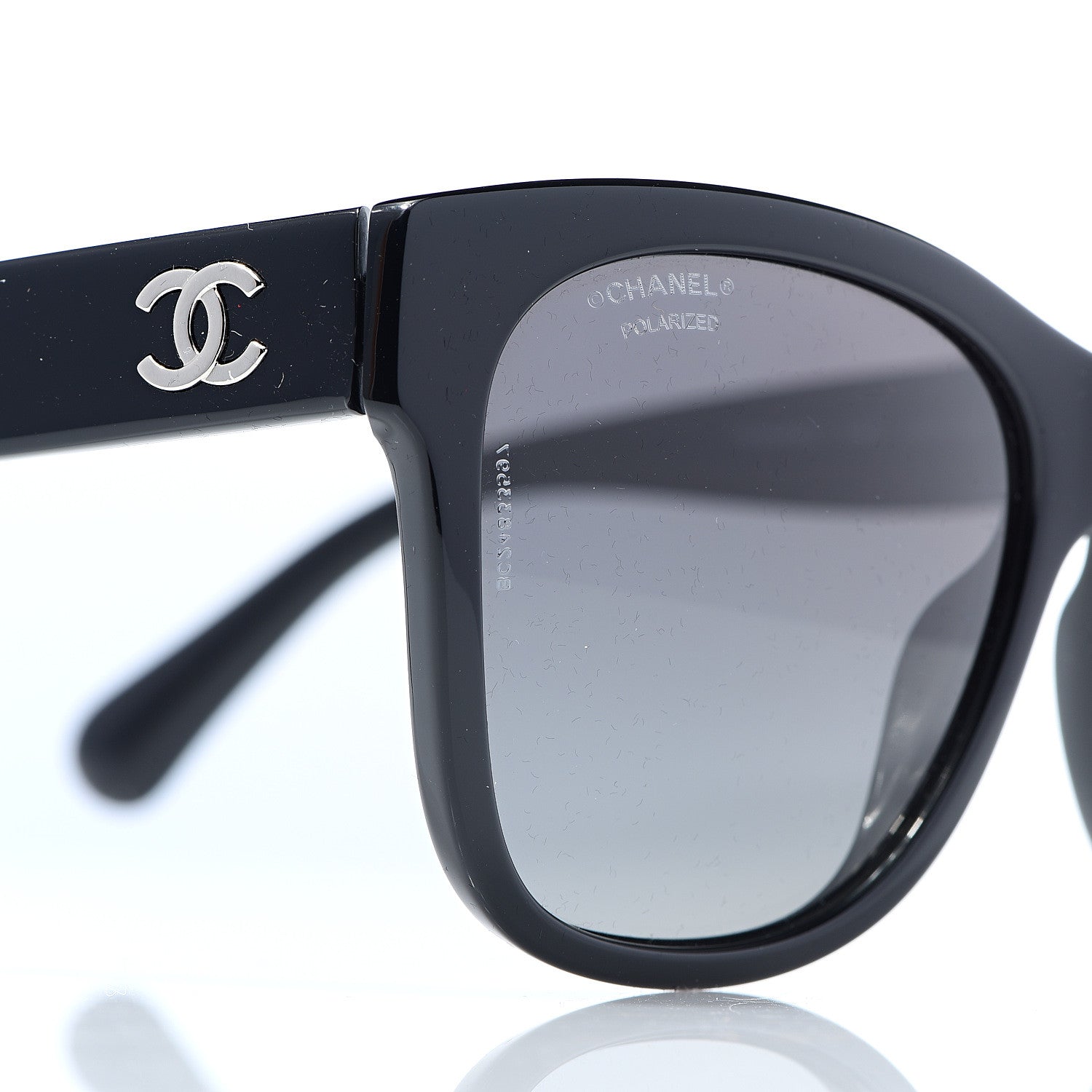 Chanel Polarized Square CC Sunglasses 5380 Black 7 of 8