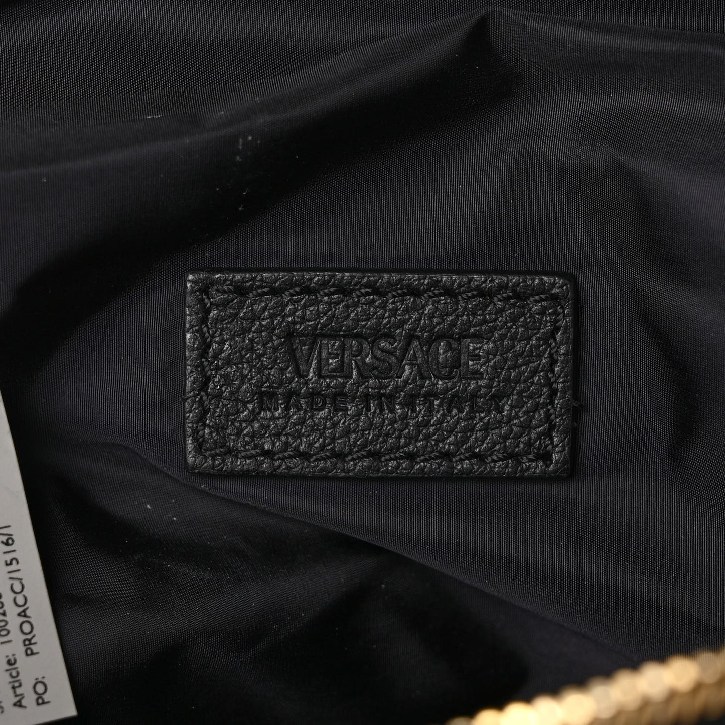 Grained Calfskin Vanitas Medea Belt Bag Black