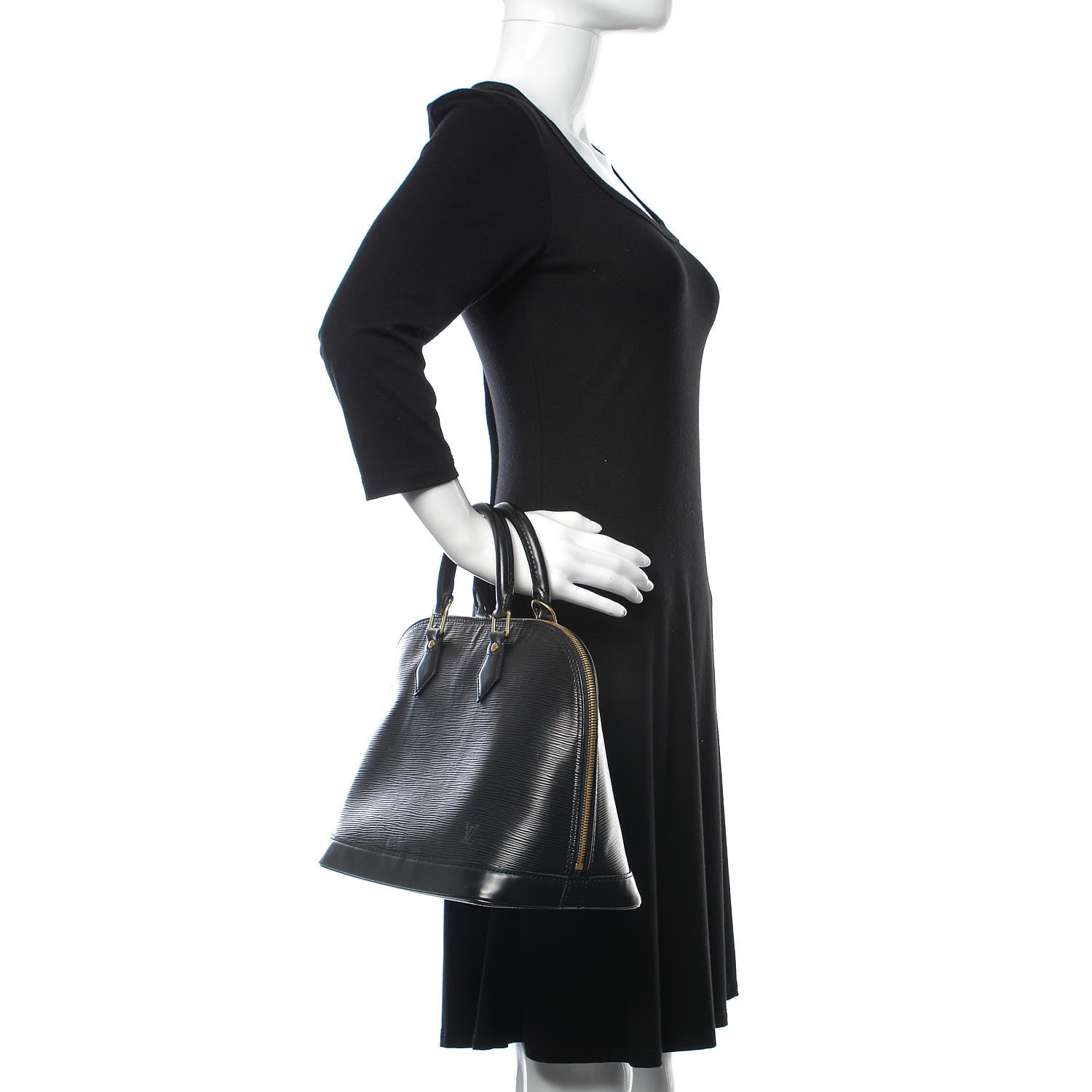Louis Vuitton Epi Alma PM Black 2 of 8