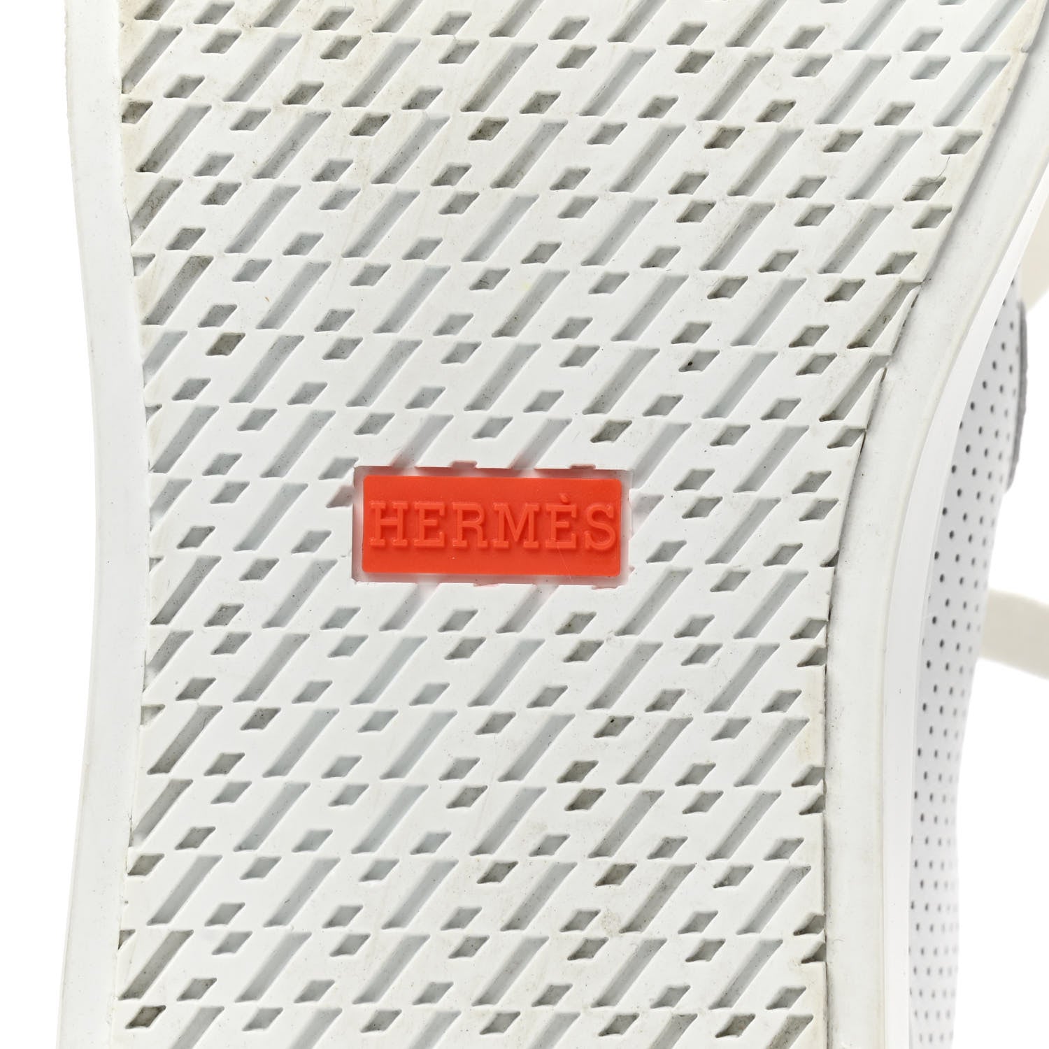 Hermes Calfskin Perforated Day Sneakers 36 White 6 of 12