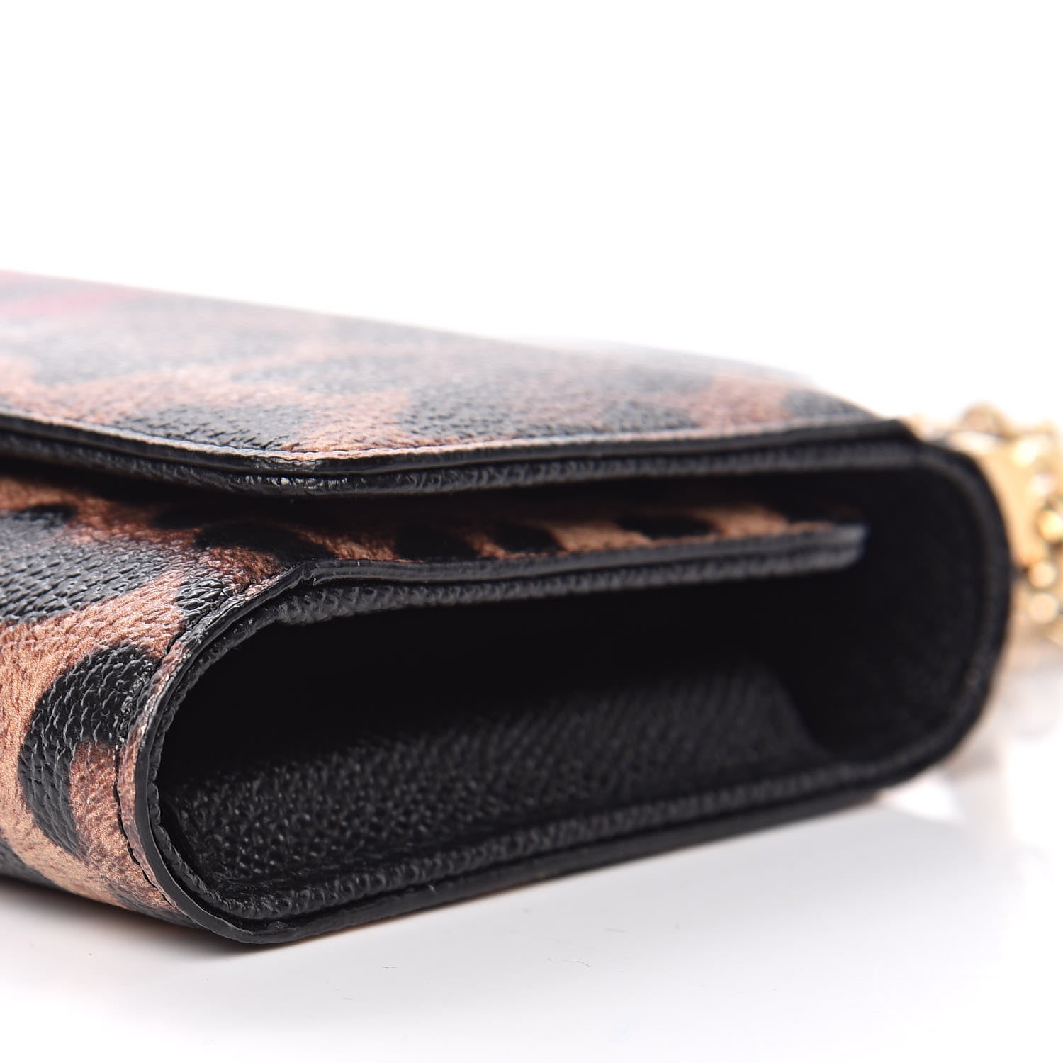 Dolce & Gabbana Dauphine Leopard Print Mini Von Bag Black 8 of 9