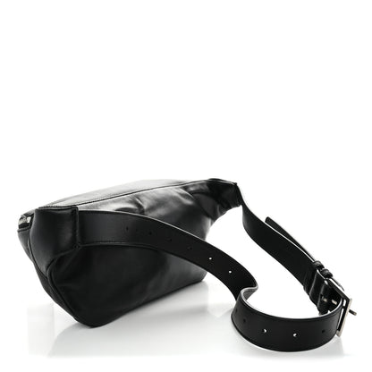 Saint Laurent Lambskin Monogram Belt Bag Black 3 of 12
