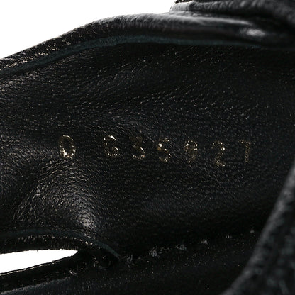 Chanel Grained Calfskin Velcro Dad Sandals 35 Black 8 of 9