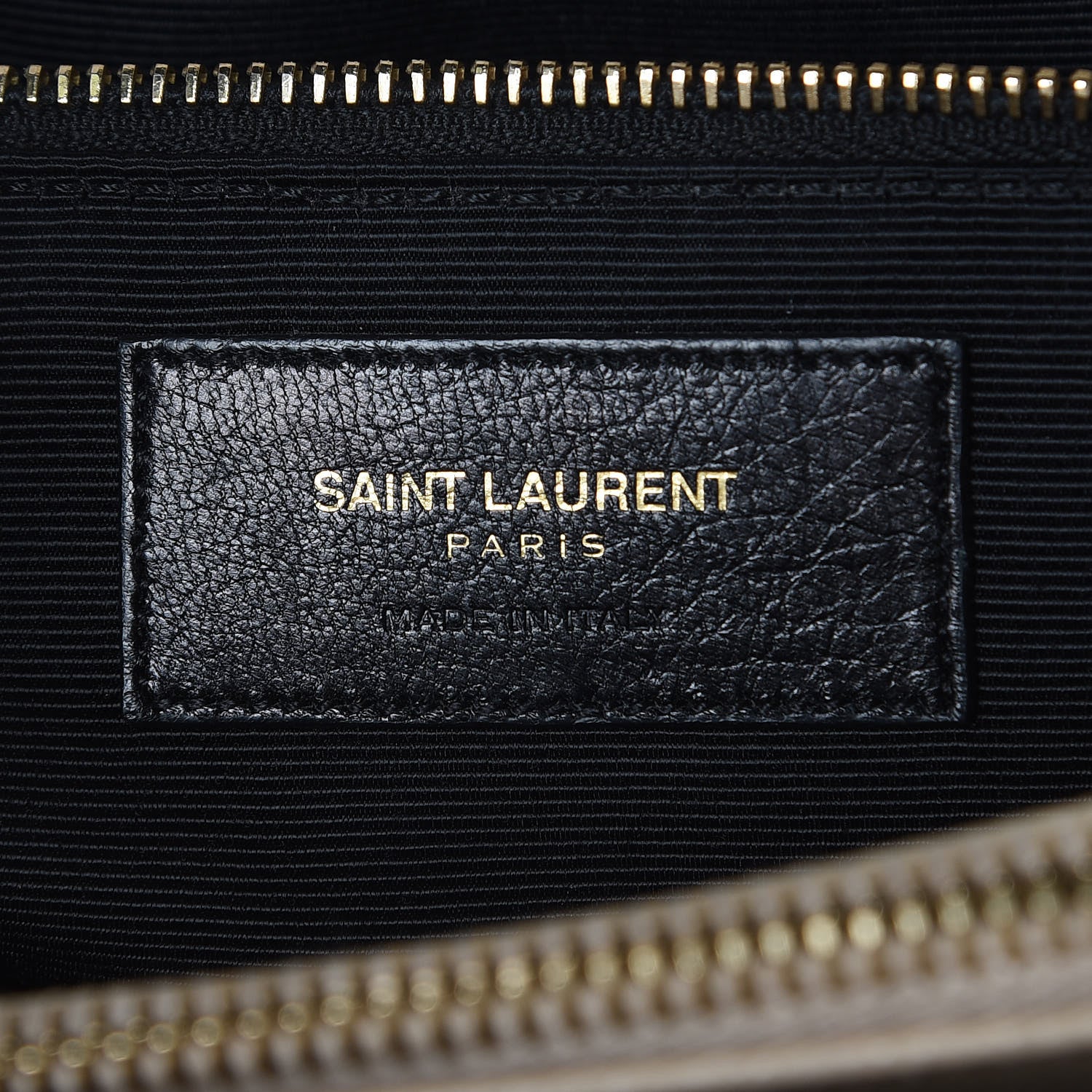 Saint Laurent Grain de Poudre Matelasse Chevron Monogram Shopping Bag Nude Powder 6 of 13