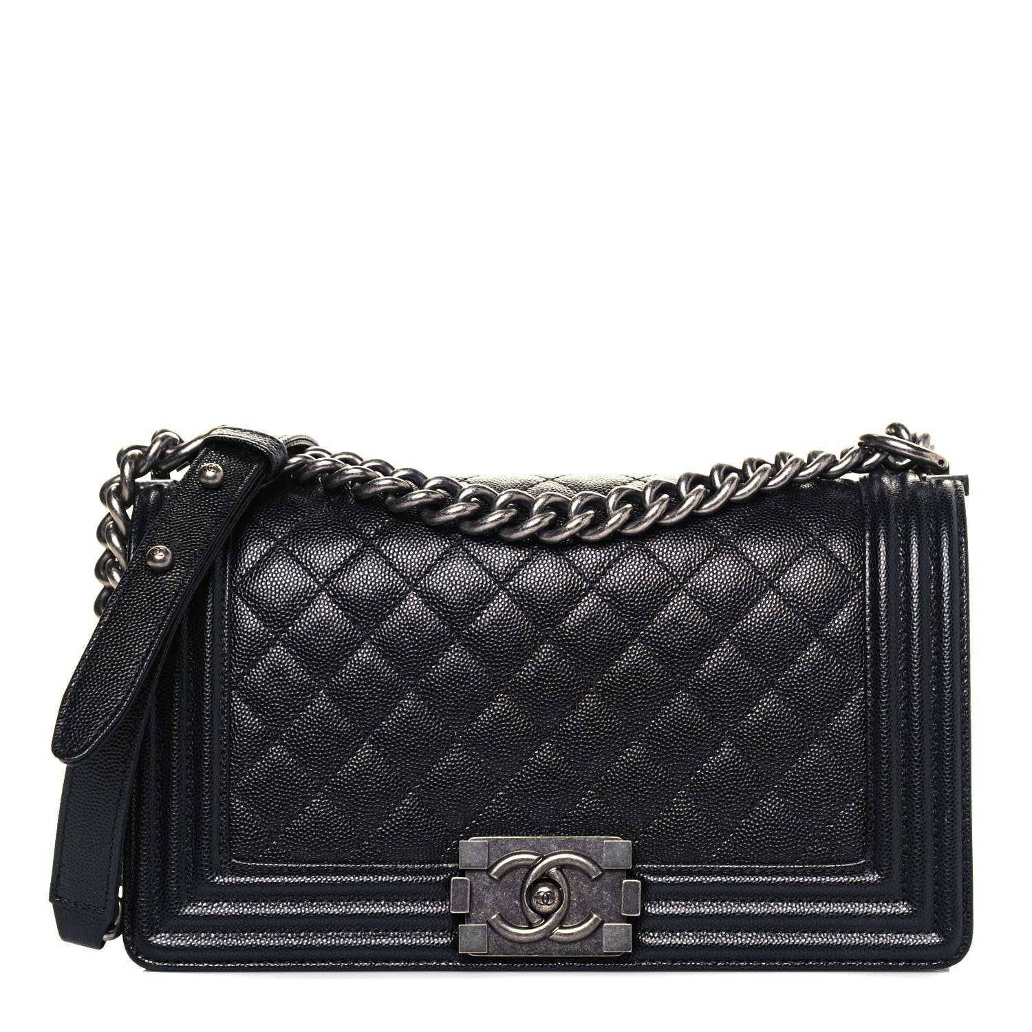 Chanel Caviar Quilted Medium Boy Flap Black 1 of 13