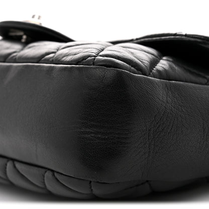 Chanel Lambskin Quilted Medium Coco Rain Flap Black 10 of 11