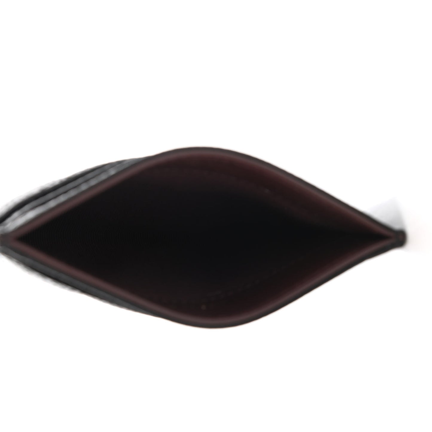 Caviar Quilted Card Holder Black