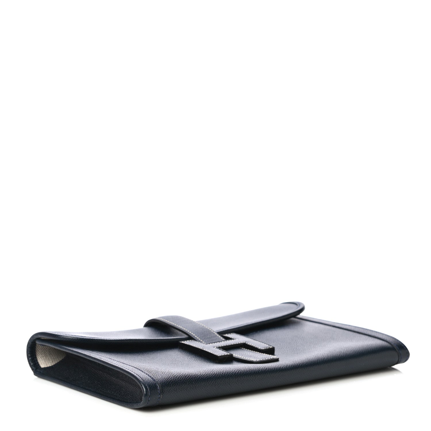 Hermes Courchevel Jige PM Clutch Indigo 4 of 9