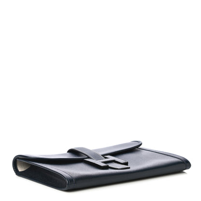 Hermes Courchevel Jige PM Clutch Indigo 4 of 9