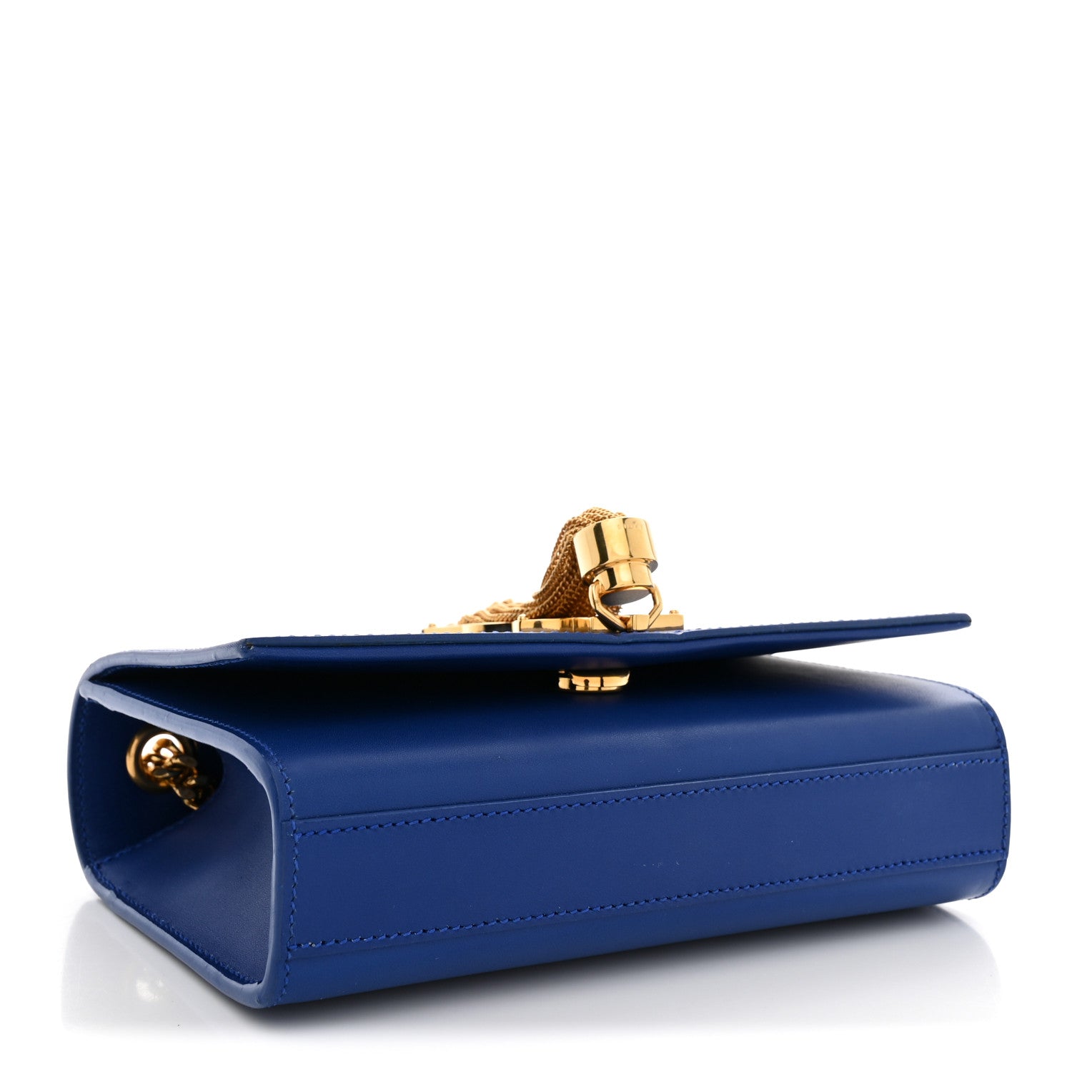 Saint Laurent Calfskin Small Classic Monogram Kate Tassel Satchel Royal Blue 4 of 10