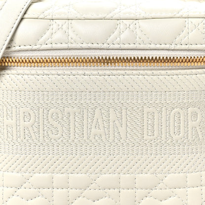 Christian Dior Lambskin Cannage DiorAmour Small Diortravel Vanity Case Latte 7 of 9