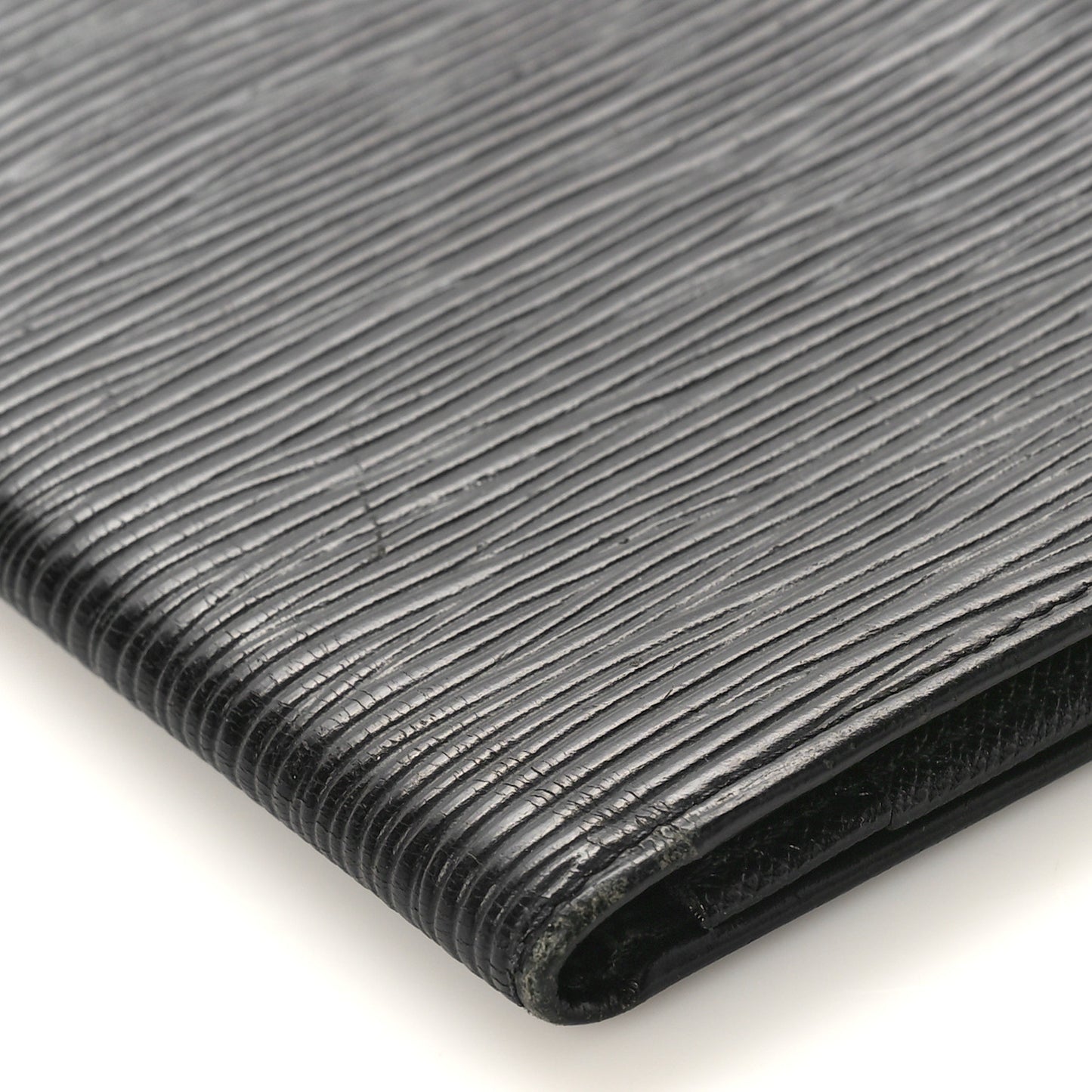 Epi Porte Valeurs Checkbook Wallet Black