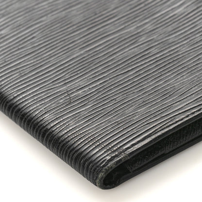 Louis Vuitton Epi Porte Valeurs Checkbook Wallet Black 7 of 8