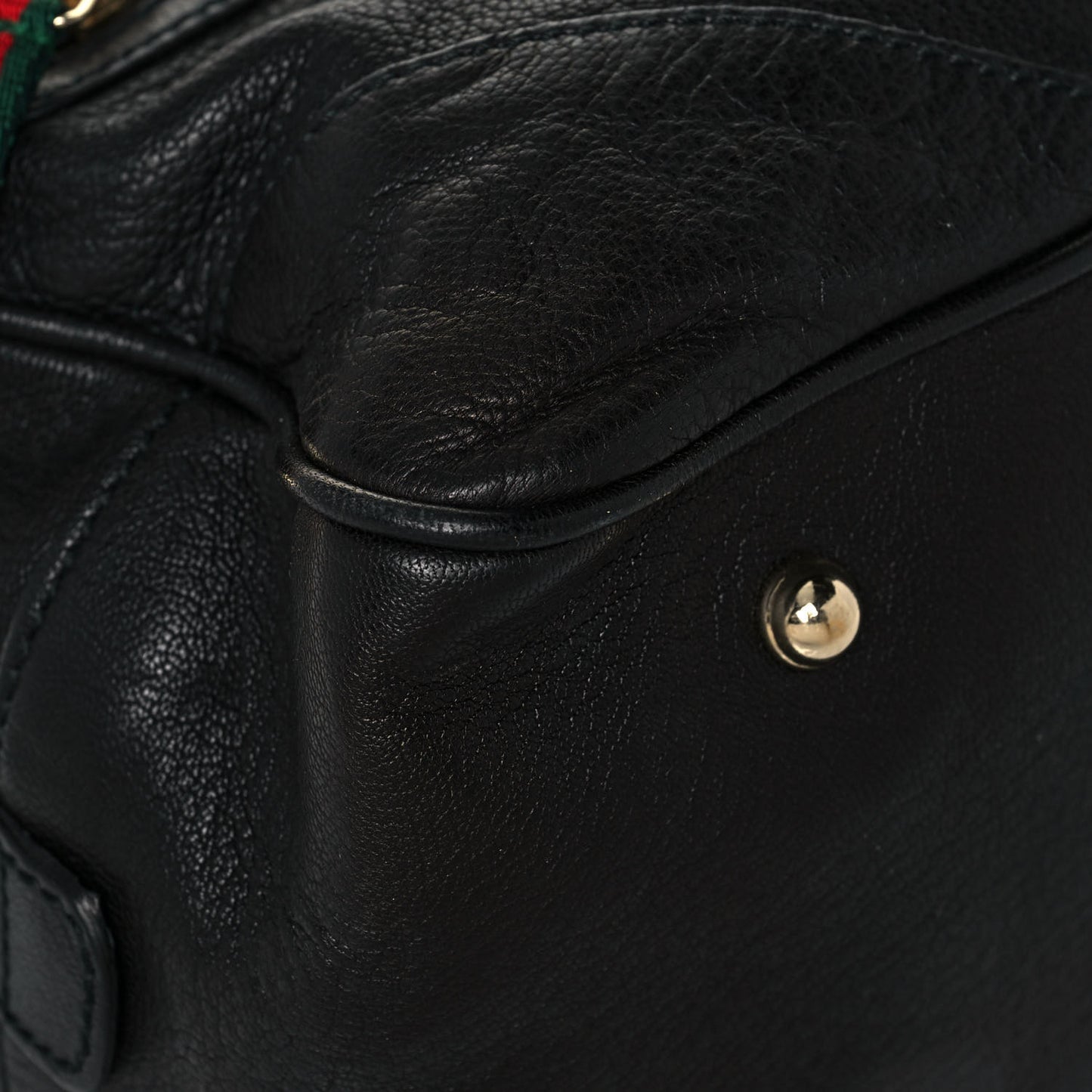 Goatskin Large Capri Bowler Black