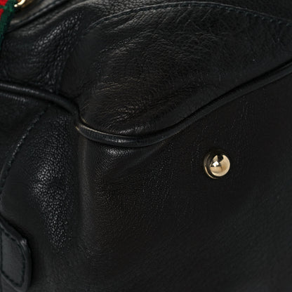 Gucci Goatskin Large Capri Bowler Black 9 of 13