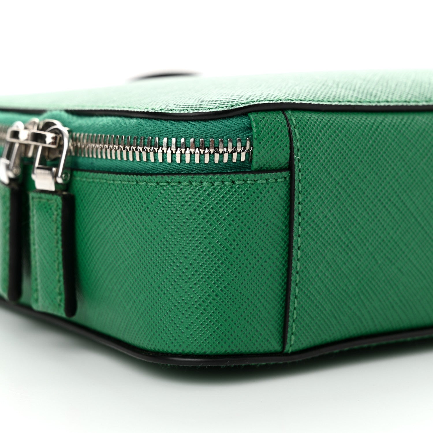 Prada Saffiano Travel Medium Brique Crossbody Bag Mango 9 of 11