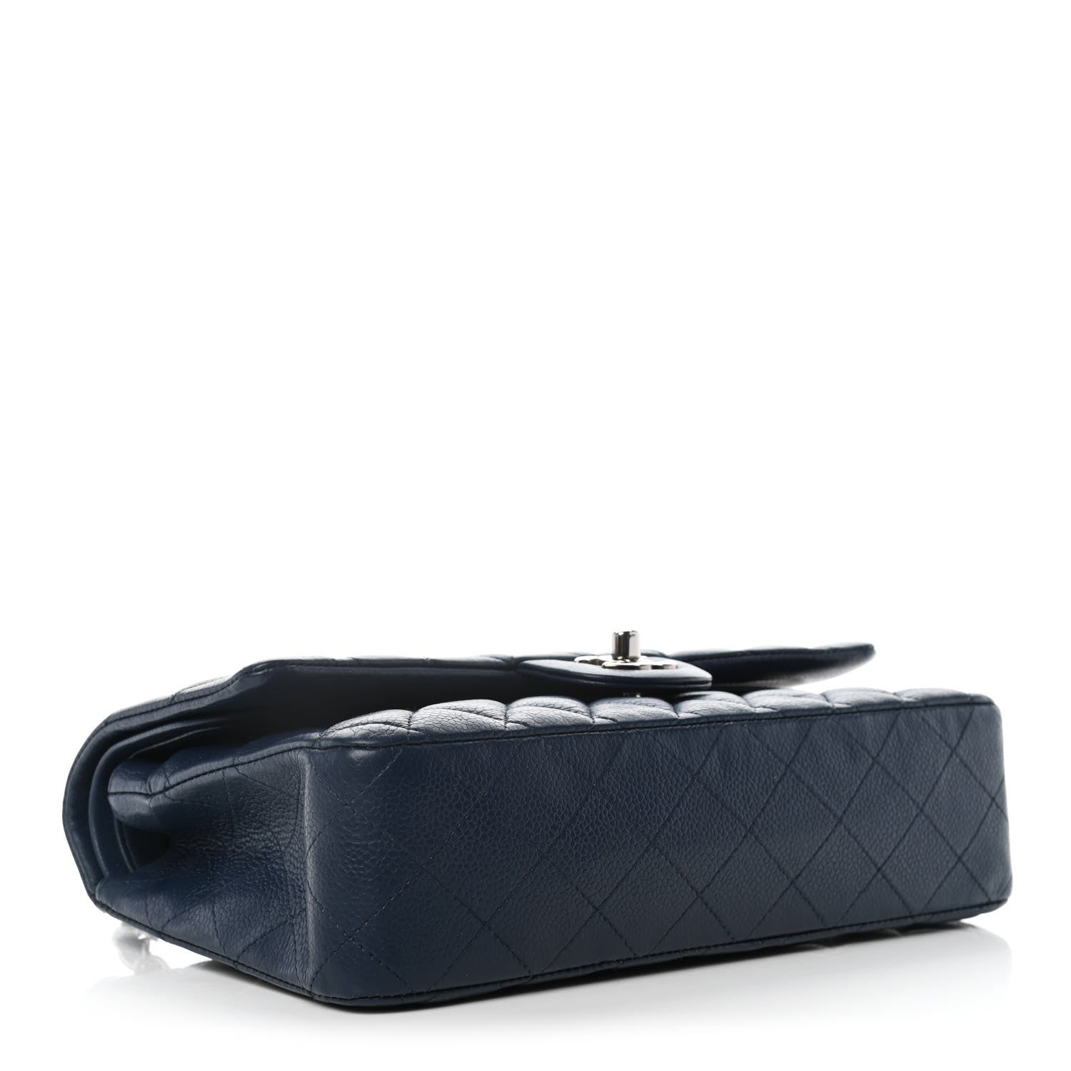 Chanel Caviar Quilted Medium Double Flap Navy 4 of 10