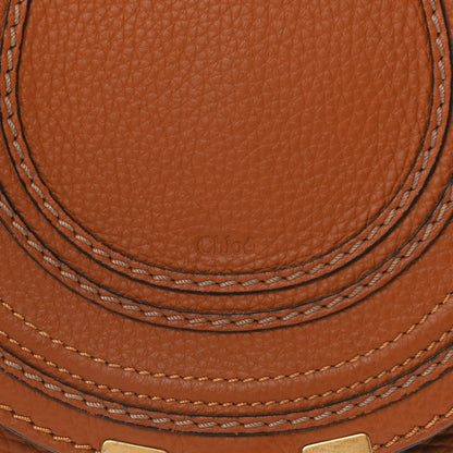 Chloe Calfskin Mini Marcie Round Crossbody Bag Tan 8 of 15