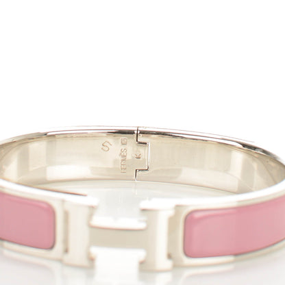 Hermes Enamel Narrow Clic Clac H Bracelet GM Vieux Rose 3 of 4