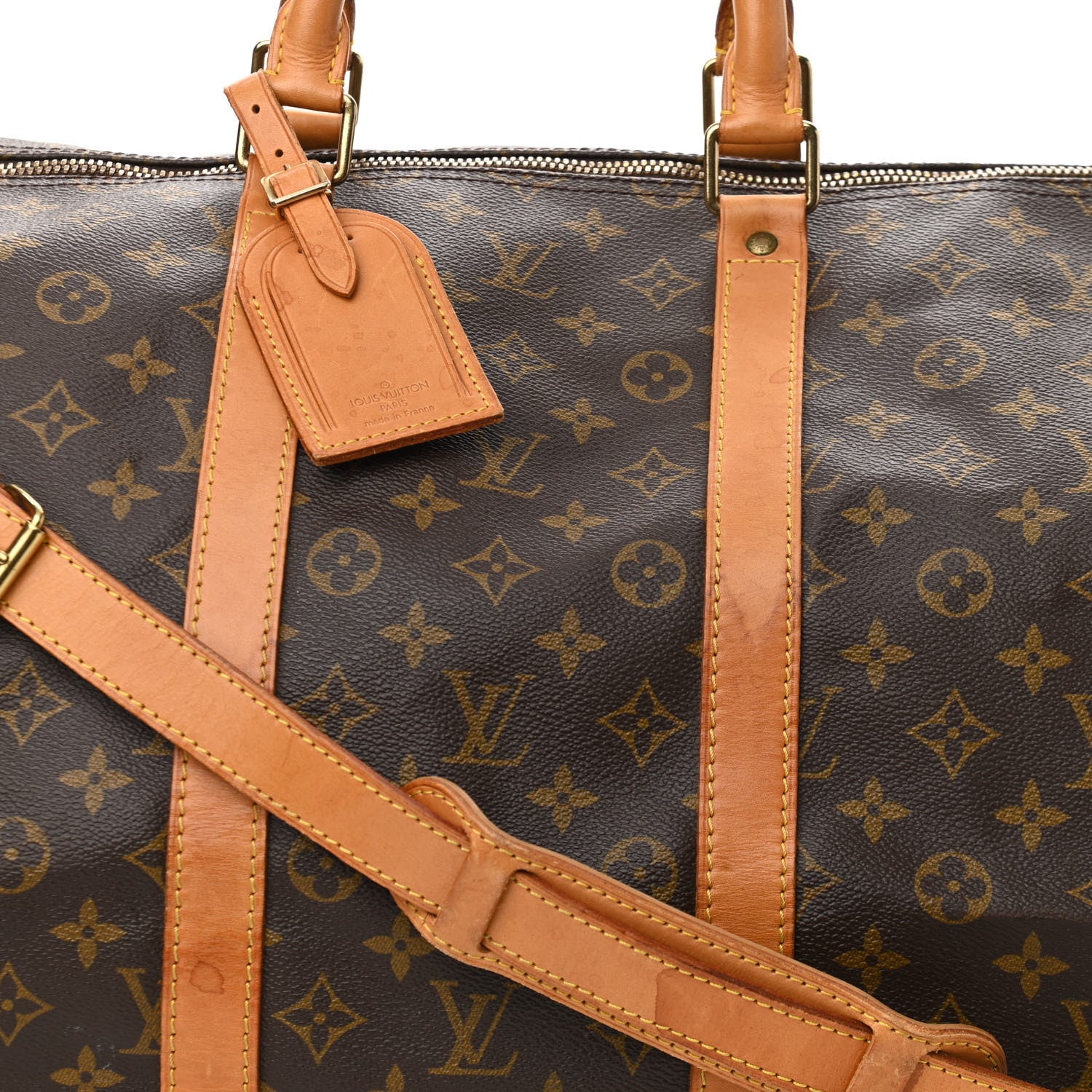 Louis Vuitton Monogram Keepall Bandouliere 55 14 of 19