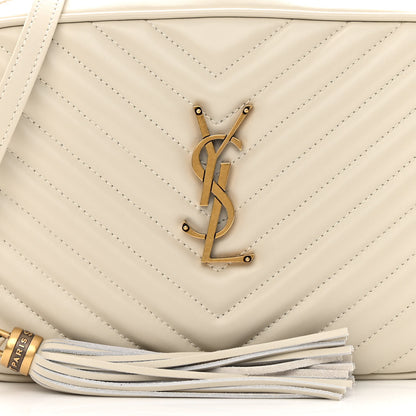 Saint Laurent Calfskin Matelasse Monogram Lou Camera Bag Crema Soft 8 of 13