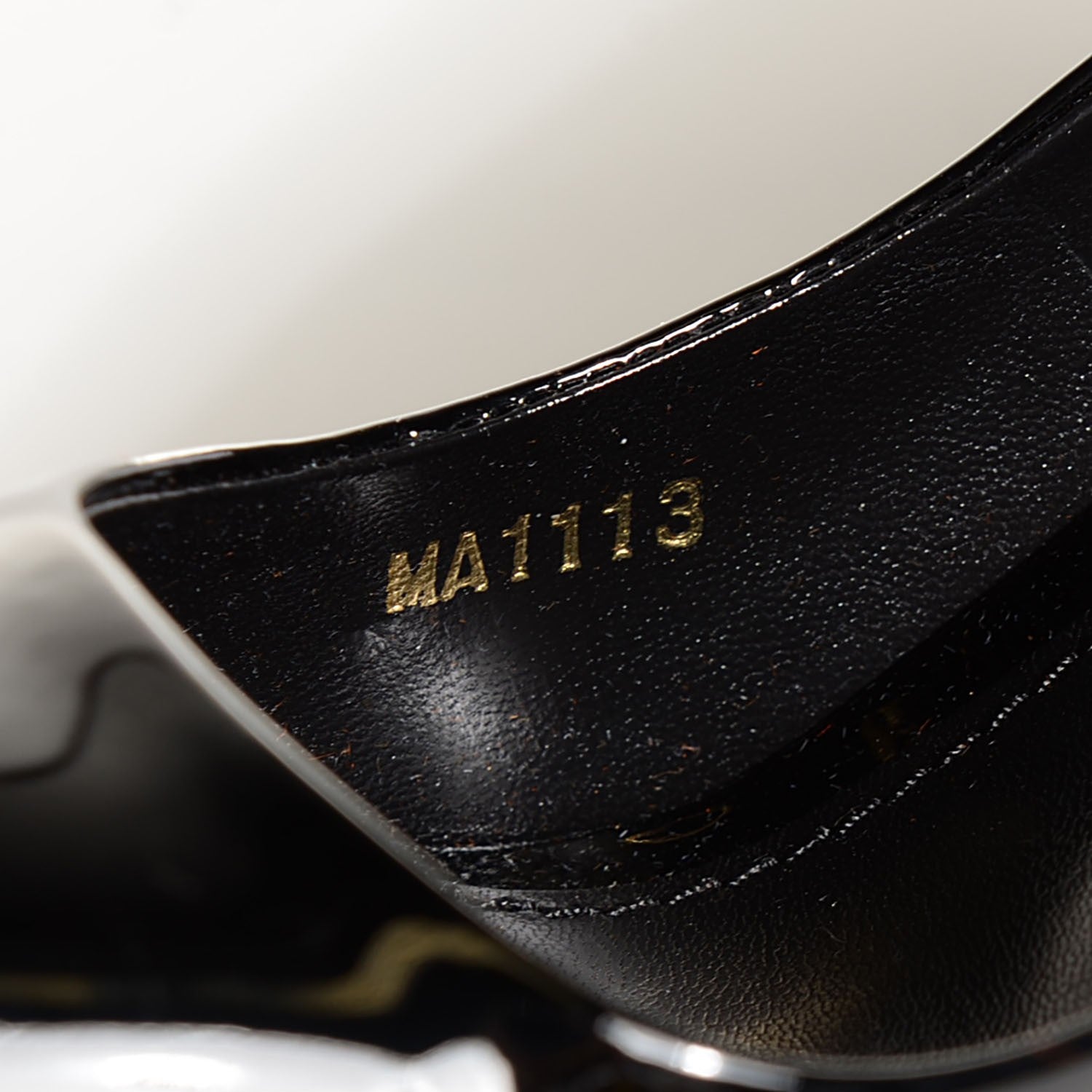 Louis Vuitton Patent Calfskin Oh Really Peep Toe Pumps 37.5 Black 5 of 7