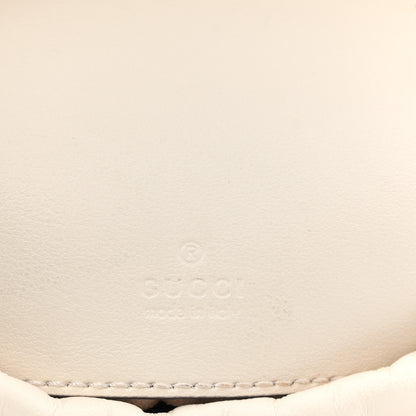 Gucci Calfskin Matelasse Mini GG Marmont 2.0 Bucket Bag White 6 of 10