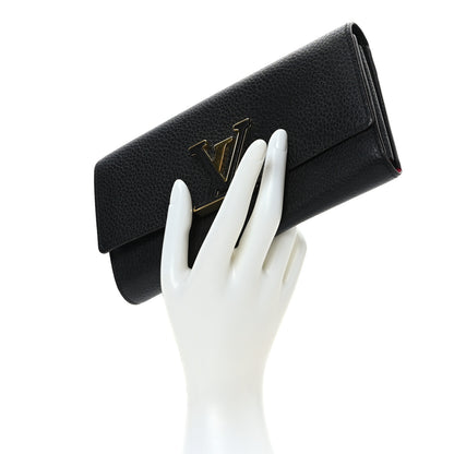 Louis Vuitton Taurillon Capucines Wallet Black 2 of 7
