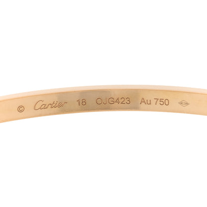 Cartier 18K Yellow Gold Small LOVE Bracelet 18 5 of 12