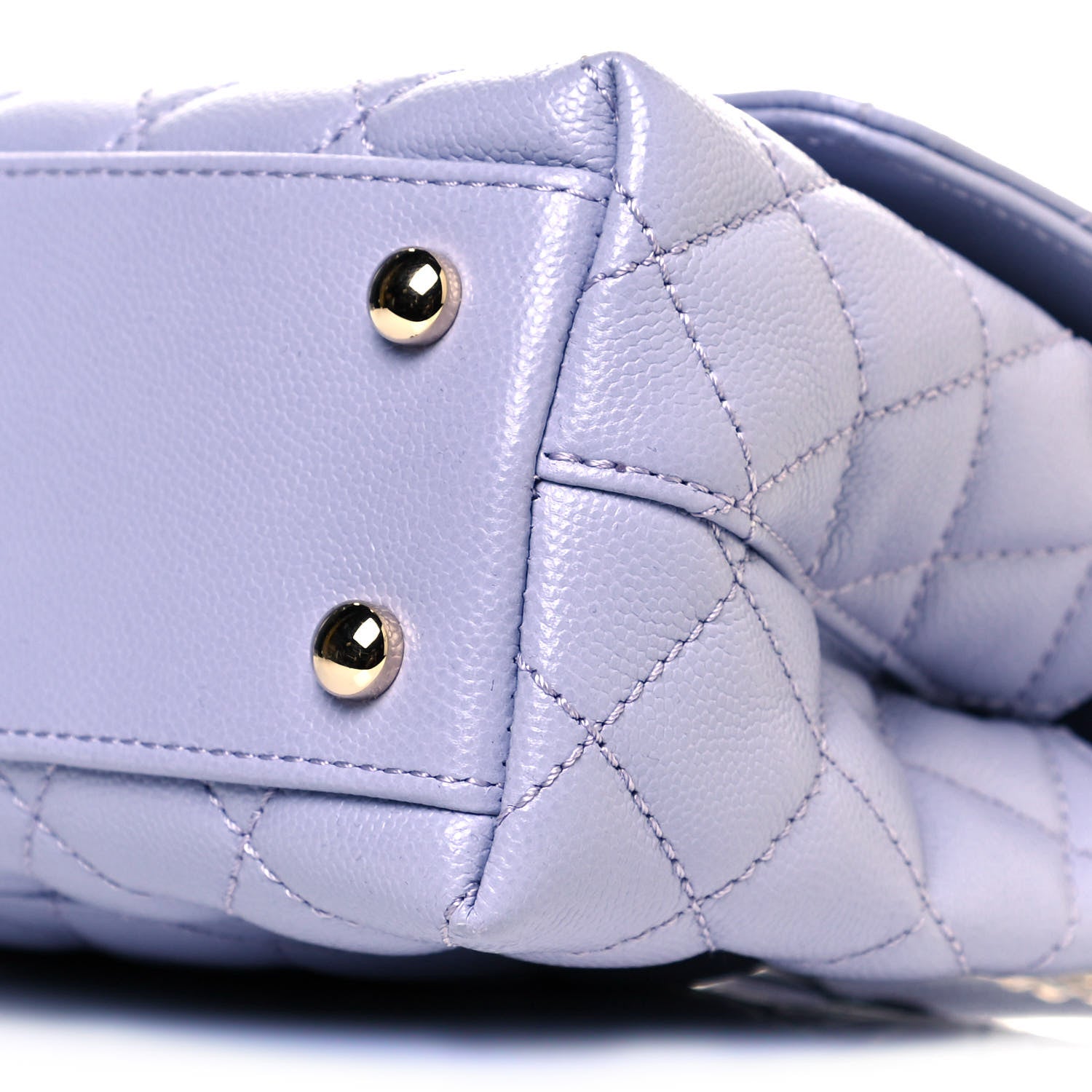 Chanel Caviar Quilted Mini Coco Handle Flap Light Purple 9 of 9