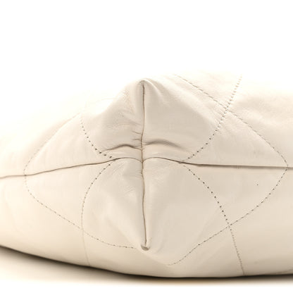 Chanel Calfskin Quilted Small Chanel 22 White 10 of 14