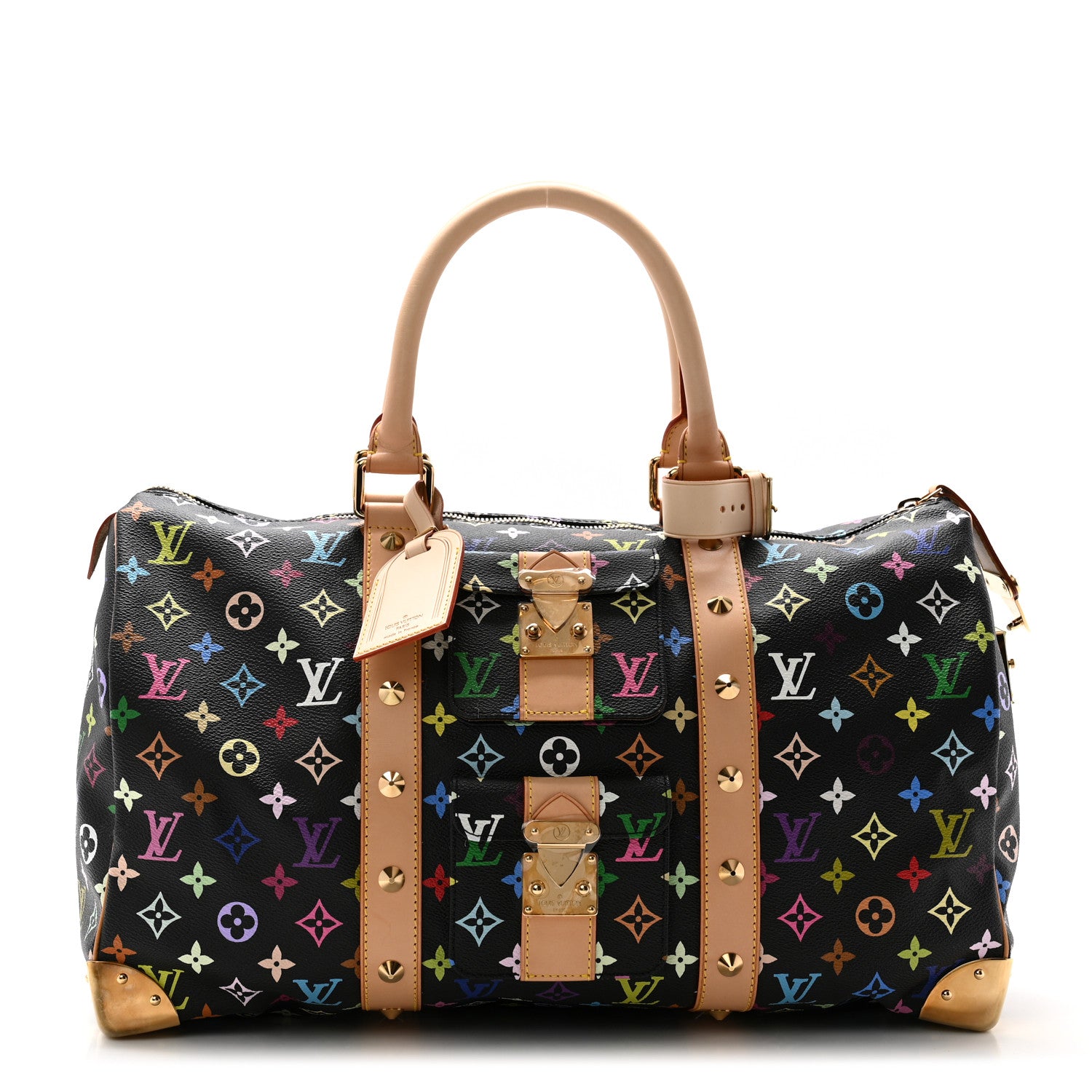 Louis Vuitton Monogram Multicolor Keepall 45 Black 1 of 10