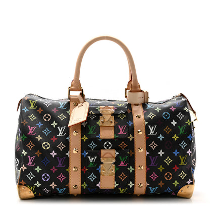 Louis Vuitton Monogram Multicolor Keepall 45 Black 1 of 10