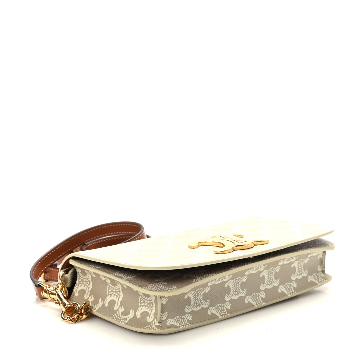Canvas Calfskin Triomphe Multipochette Grege