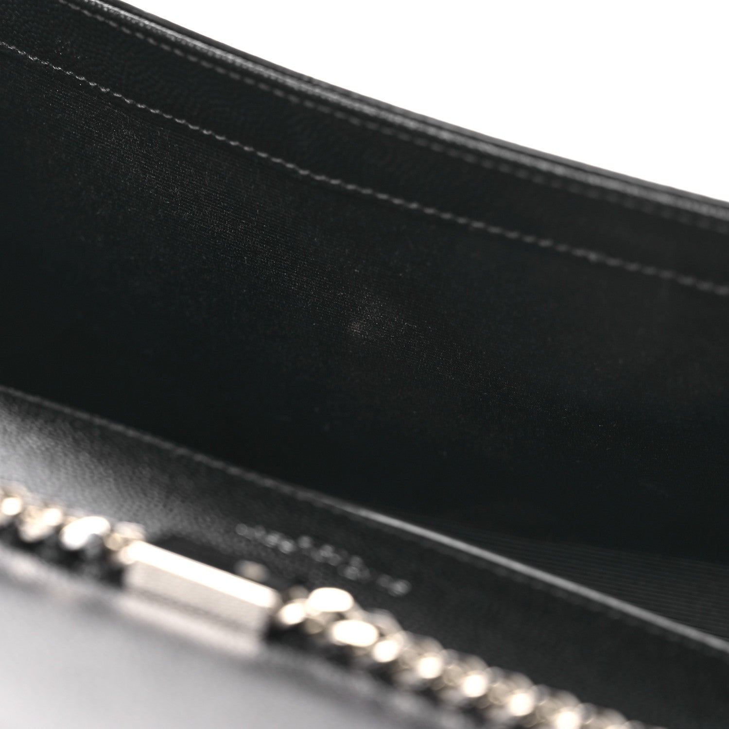 Saint Laurent Grain De Poudre Medium Classic Monogram Kate Satchel Black 12 of 12