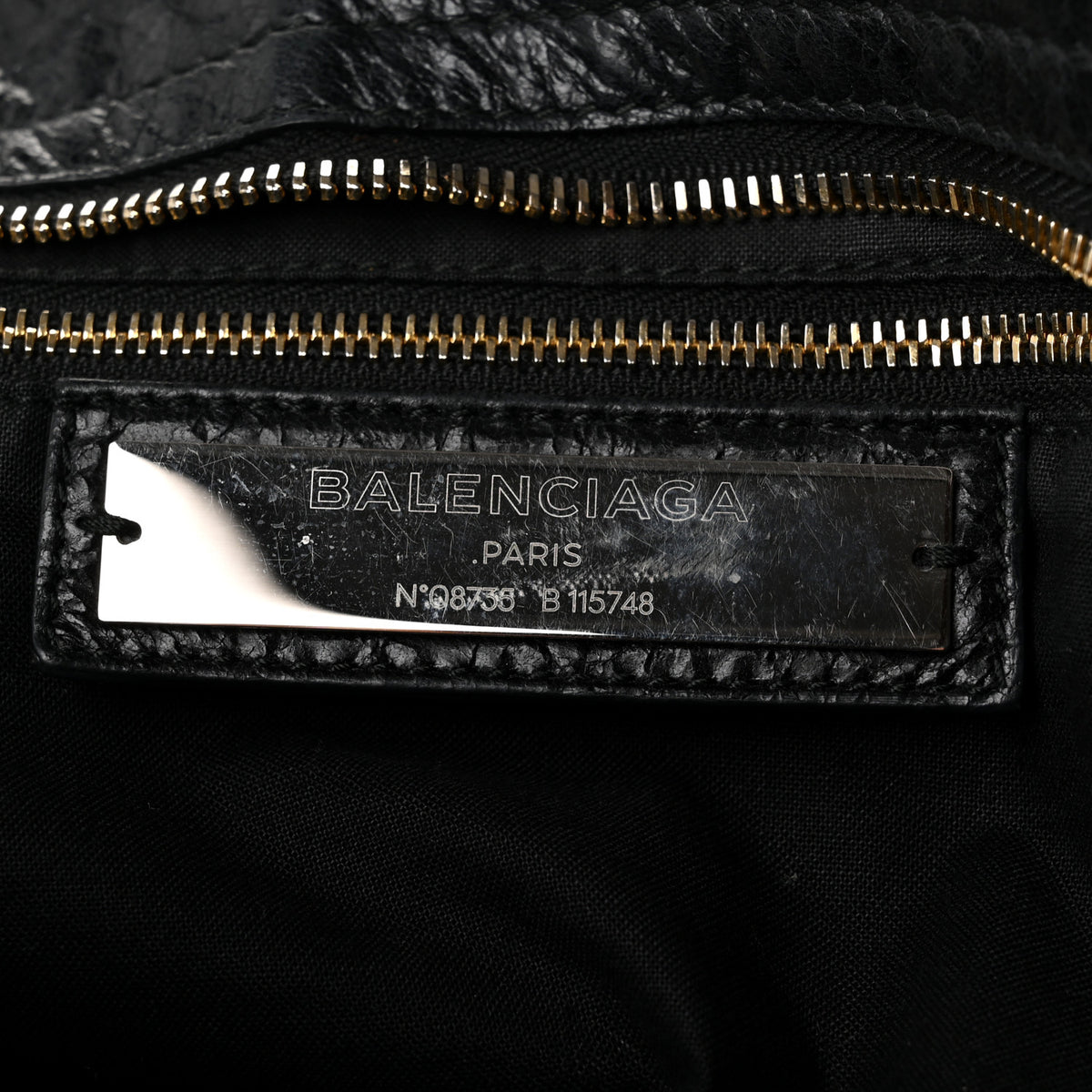 Agneau Classic Gold Hardware City Black
