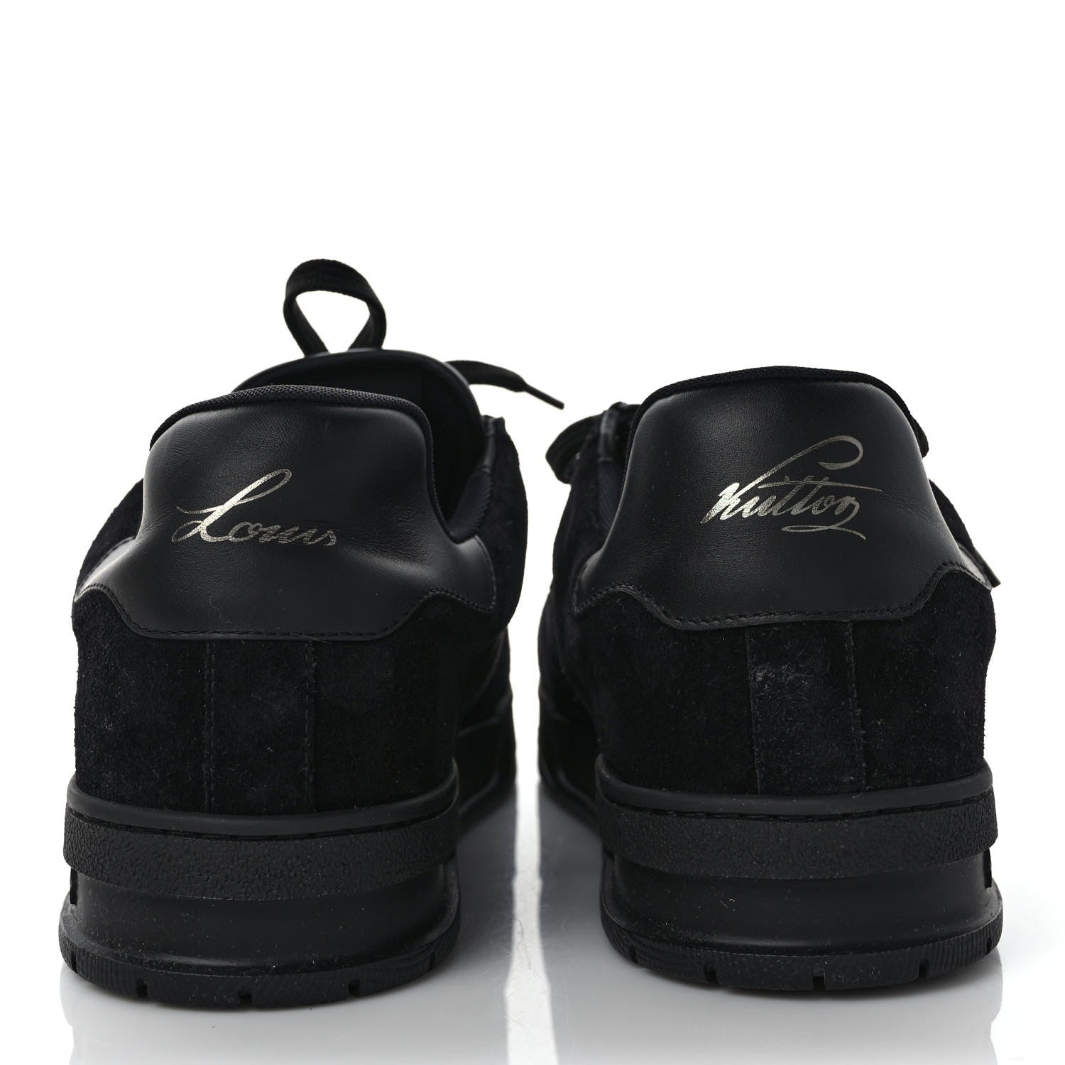 Louis Vuitton Suede Uniform Sneakers 10 Black 5 of 8