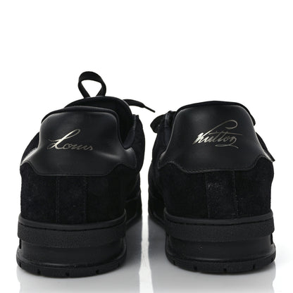 Louis Vuitton Suede Uniform Sneakers 10 Black 5 of 8