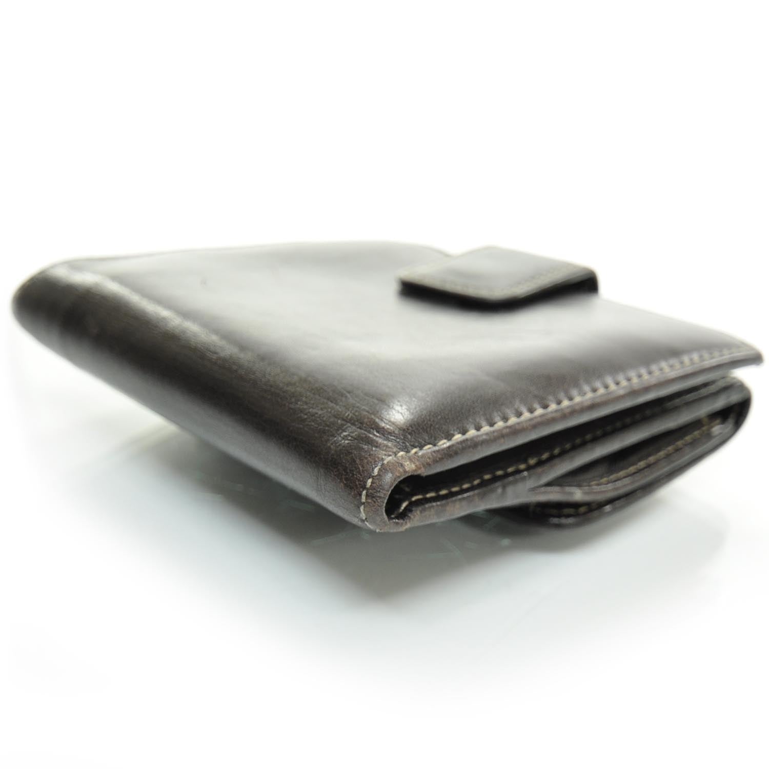 Gucci Leather Compact Britt Wallet Dark Brown 5 of 8