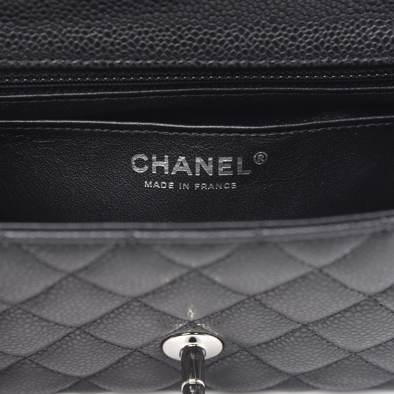 Chanel Caviar Quilted Mini Rectangular Flap Black 6 of 12