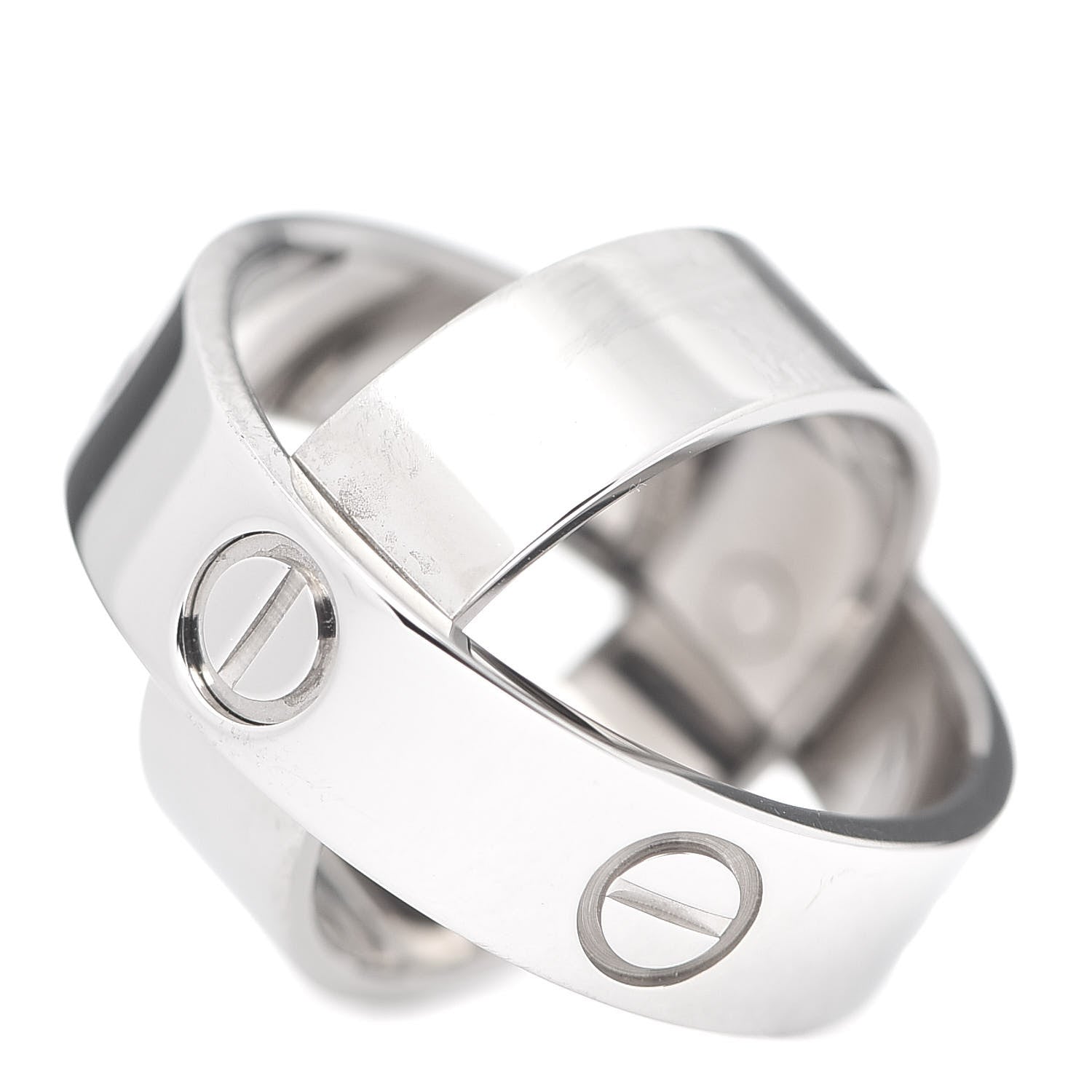 Cartier 18K White Gold 5.5mm Astro LOVE Ring 49 5 6 of 7