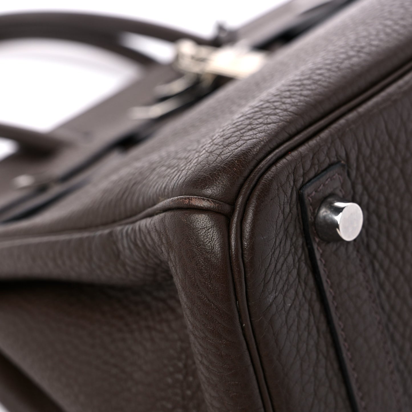 Taurillon Clemence Birkin 30 Chocolate