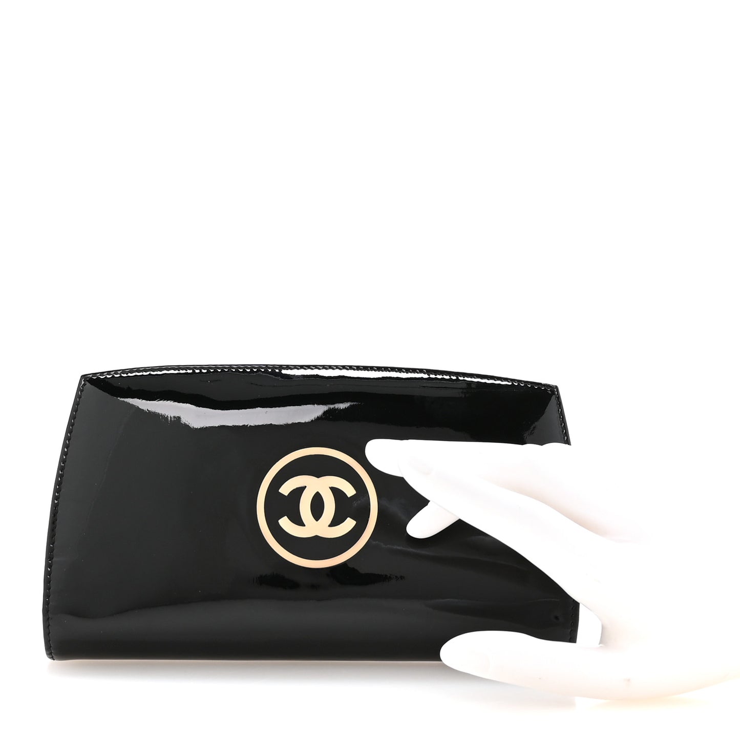 Patent CC Trousse Maquil Yen Wallet Black