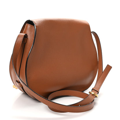 Chloe Grained Calfskin Medium Marcie Saddle Bag Tan 3 of 9