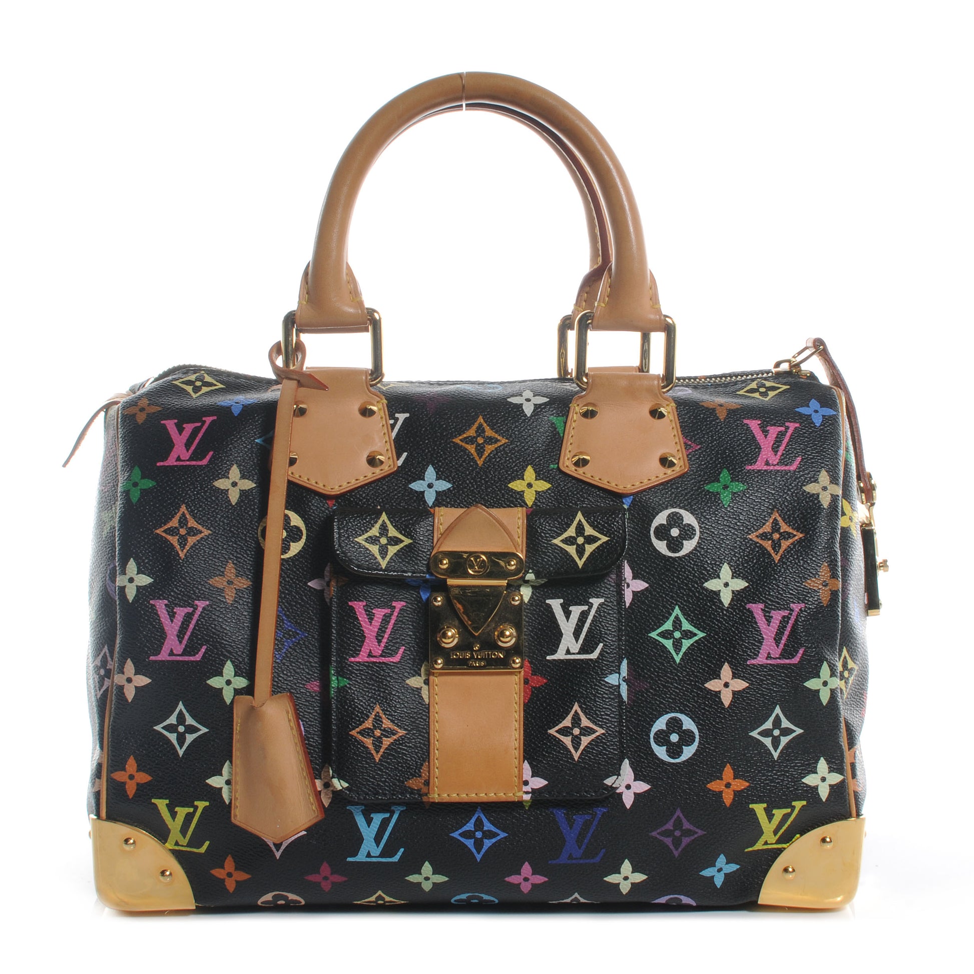 Louis Vuitton Monogram Multicolor Speedy 30 Black 1 of 8