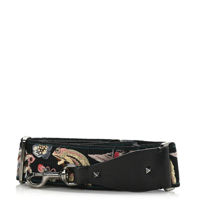 Valentino Garavani Canvas Camubutterfly Rockstud Guitar Strap Multicolor 1 of 4